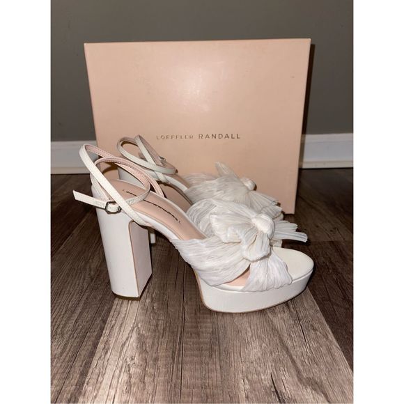 Loeffler Randal Natalia Pearl Platform Bow Heel - Picture 8 of 15